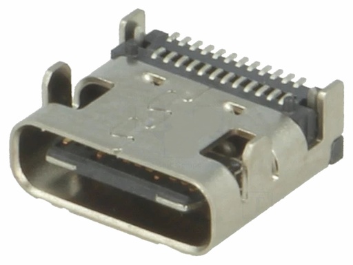 [H61492] USB-C fatning til printmontage - USB 3.1, 1A (SMD)