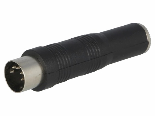 [H61889] DIN adapter - 5pol-DIN han til 6,35mm stereo JACK hun