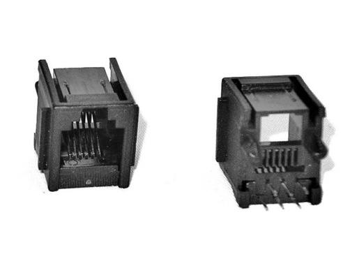 [H31977] RJ12 modular telefonfatning (6P6C) til print