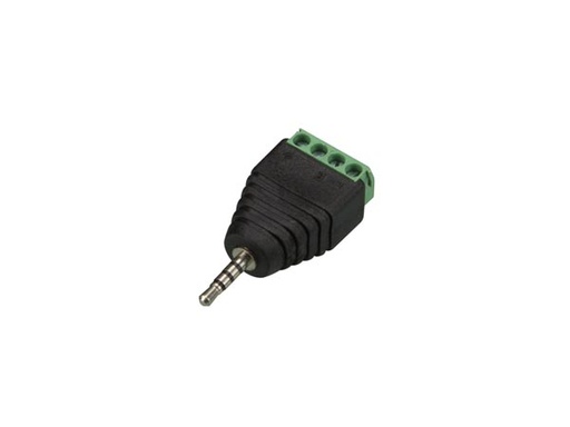 [H43076] JACK stik - 2,5mm 4pol han til skrueterminal