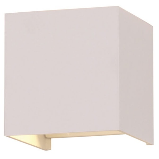 [7597079] 6W firkantet væglampe 3000K - Hvid