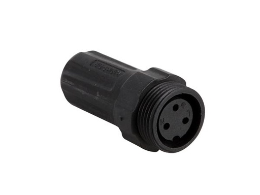 [H37958] M22 Rundstik/multistik - 3pol hun, 10A, Vandtæt (IP68)