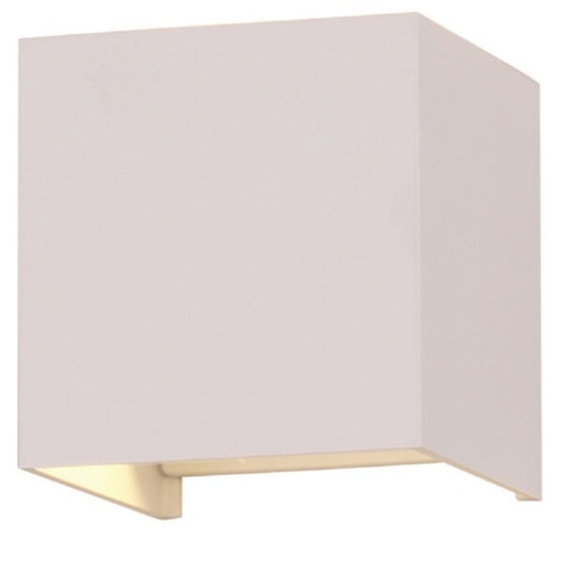 [7597088] 6W firkantet væglampe 4000K - Hvid