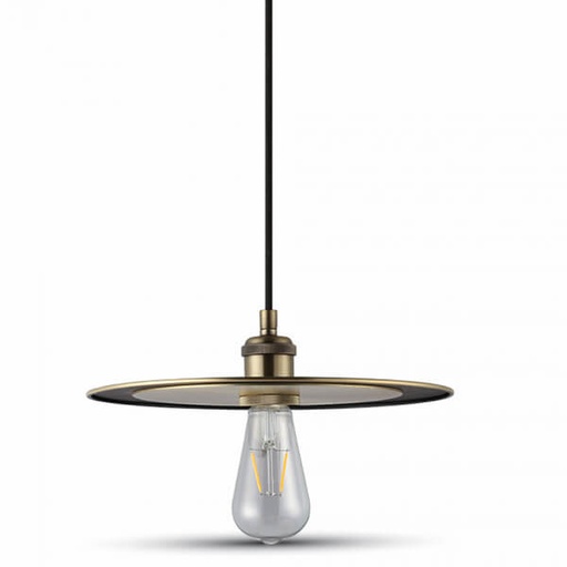 [77773752] Metal pendel lampe E27 - Mat gylden