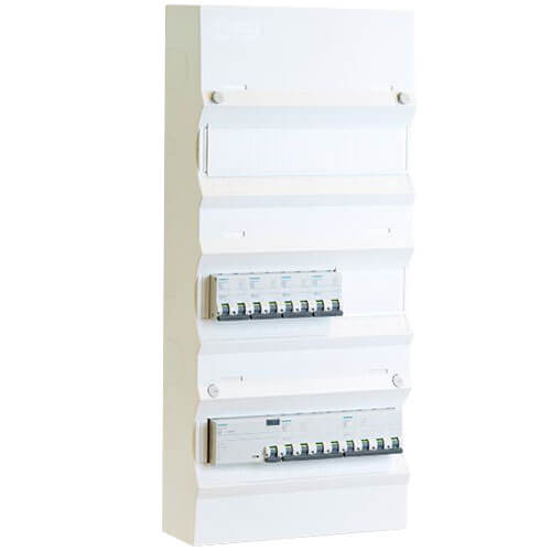 [7816304977] Færdigmonteret gruppetavle - HPFI - 4x13A 1P+N - 1x16A 3P+N - 1x13A 3P+N - Hvid