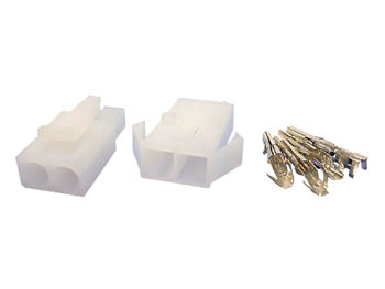 [H20715] Ledning-til-ledning stiksæt - 1x2pol (6,2mm benafstand)