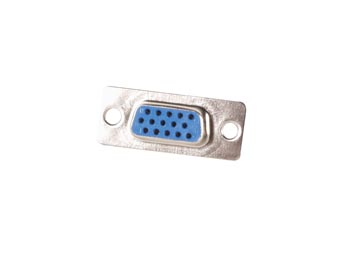 [H20752] D-SUB stik - 15pol HD hun (VGA), loddeben