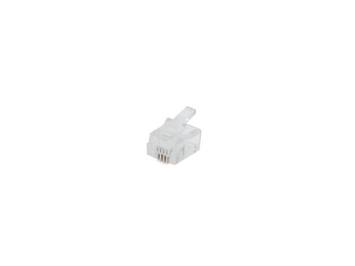[H21120] RJ11 modular telefonstik - 6P4C til flad kabel (50 stk.)