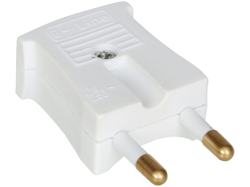 [H21024] Stikprop - 230V u. jord, aflastningsbøjle, Hvid