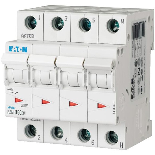 [7822215296] Automatsikring 3P+N 20A C 6kA (Moeller/Eaton)