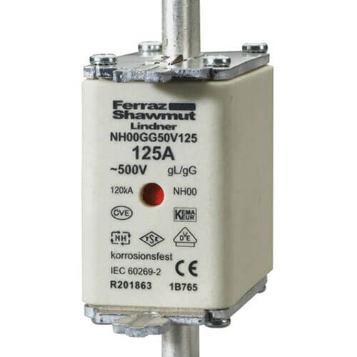 [7825300153] Sikring NH00 125A GL/GG 500V