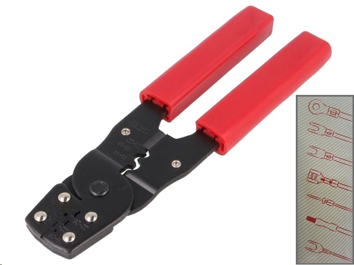 [H47732] Krimptang til uisolerede kontaktben - 0,08-6mm² (AWG 28-10)