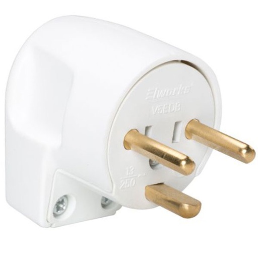 [7828102934] EDB stikprop rund vinklet m. jord hvid