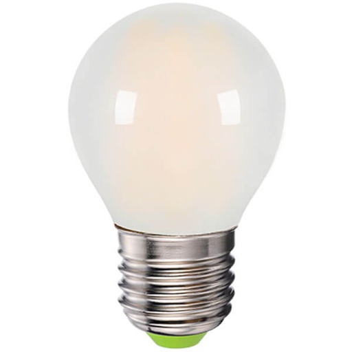 [783520] LED pære krone mat 4W(28W) 2700K E27 Ra>90 (A+)