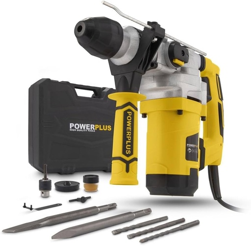 [H61665] Borehammer 1600W i kuffert m. tilbehør