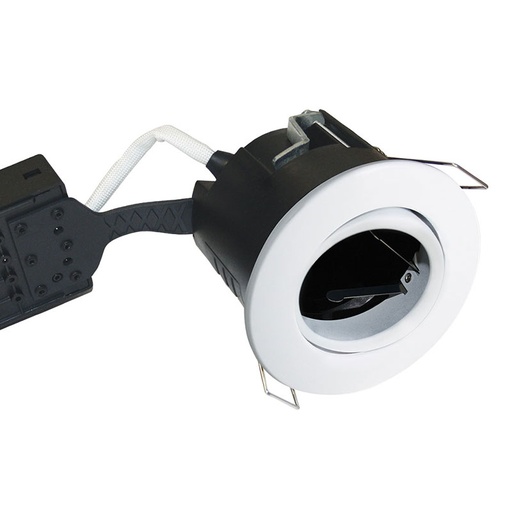 [7842207080] Pro Uni Install m. GU10 fatning til udendørs - Rund, hvid