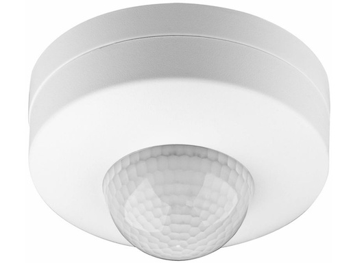 [H38183] PIR bevægelsessensor - 230V/1200W 360° loft, LED ready, Hvid