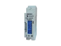 [H36811] Elmåler (bimåler) 1-faset 230V (40A) digital 1-modul