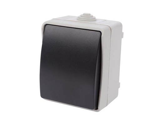 [H34968] Udendørs strømkontakt - 1 x afbryder, 2P, 250V / 10A (IP54)