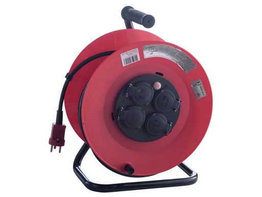 [H59772] Kabeltromle 25mtr 230v e-line 4-udtag m/jord