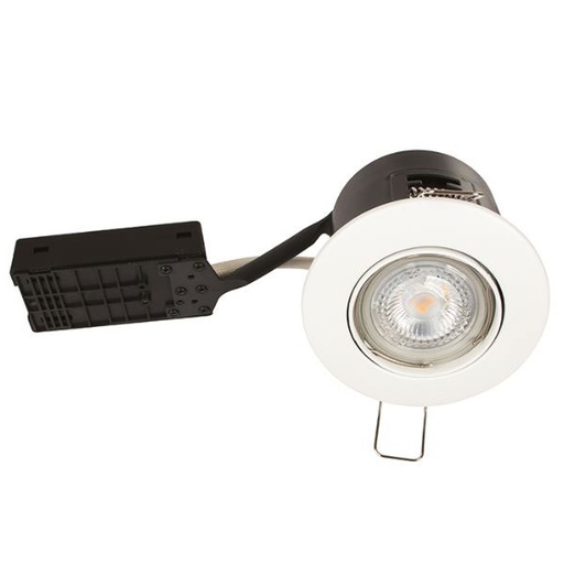 [7842207886] LED spot 5W dæmpbar flimmerfri 3000K 450Lm - Rund, mat hvid