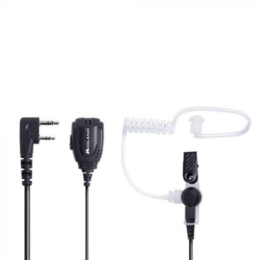 [H54129] BA31 - Pneumatisk in-ear headset m. mik., 2 pin Kenwood stik