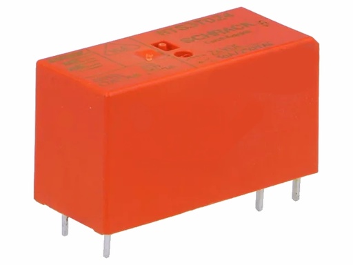 [H64971] Miniature relæ - 24VDC 16A, 1 x slutte (SPST), 6-ben 5mm