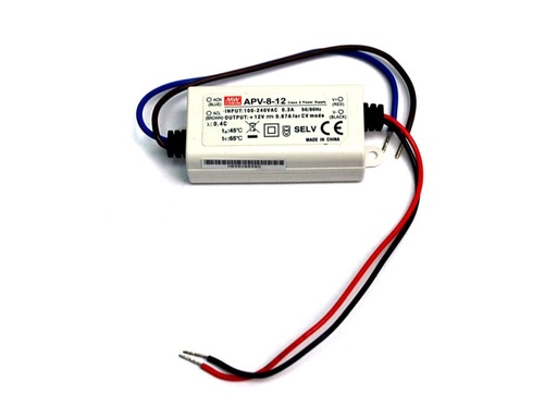 [H35768] Konstant spænding strømforsyning - 12Vdc / 8W (IP42)
