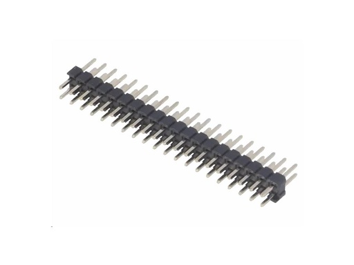 [H57461] Dobbelt-række Pin header - Han/han, 2mm, 2x20 pin