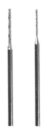 [H33699] Diamant Spiralbor - 1 stk. Ø0,8mm + 1 stk. Ø1,2mm