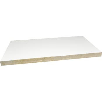 [4239000013] Brandplade 1-sidet 1200 x 600 x 50 mm rillet hvid B744