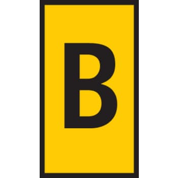 [6227000560] Fortrykt kabelmærke gul WIC2-B (pose 200 stk)