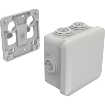[8737060250] Plexo forgreningsdåse 80x80mm incl. beslag til kabelbakke