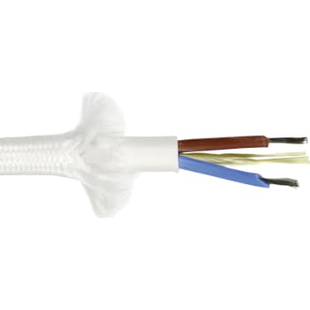 [6232000005] Furtex stofledning 2x0,75mm 180 grc. Hvid 100m