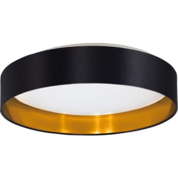 [4242803100] Maserlo 2 loft Ø380 sort/guld Led, 21,6W, 2500LM, 3000K
