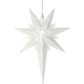 [6248004451] Star Trading Bethlehem hvid metal Stjerne