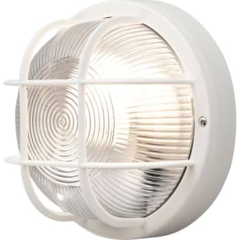 [6643700350] Konstsmide Mantova væglampe E27, hvid plast. bredde 18,5 cm