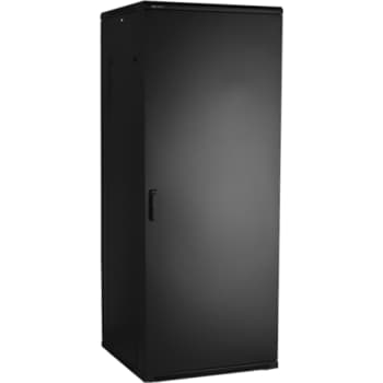 [0986015119] Gulvrack 19" 42HE B800xD800xH2080 mm sort med pladedør, LRG-500