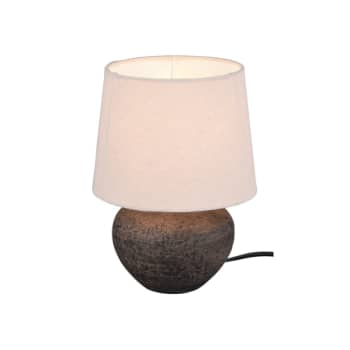 [6644102245] Lou Bordlampe 18 cm E14 brun