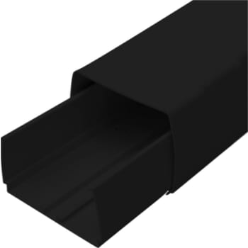 [0978000941] Enstal montagekanal 60x80mm til varmepumpe, 2 meter, sort