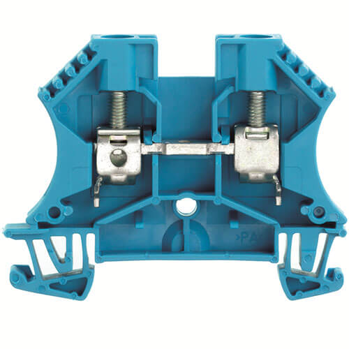 [7921181441] WDU  gennemgangsklemme 6mm² blå for dinskinne