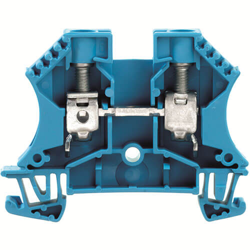 [7921181645] WDU  gennemgangsklemme 10mm² blå for dinskinne