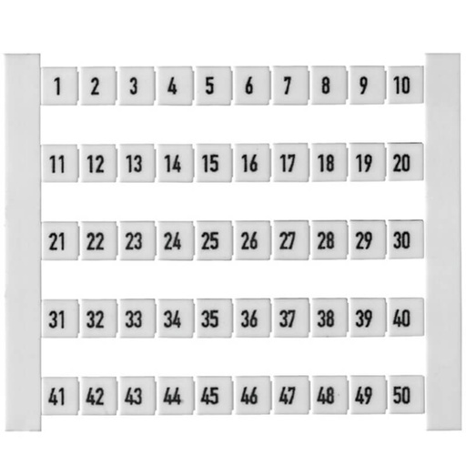 [7921210008] WDU Klemme Opmærkning 1-50