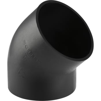 [184036320] 125 mm x 45° Bøjning sort PEH Geberit
