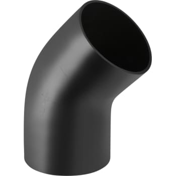 [184036350] 200 mm x 45° Bøjning  med stor radius sort PEH Geberit