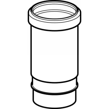 [184101275] 75 mm Langmuffe sort PEH Geberit