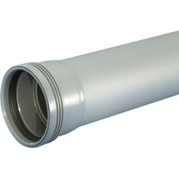 [186022100] Wavin Ø50 mm afløbsrør PP grå med muffe, 1000mm