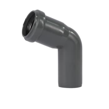 [186134632] 32 mm x 67° Bøjning afløb PP grå