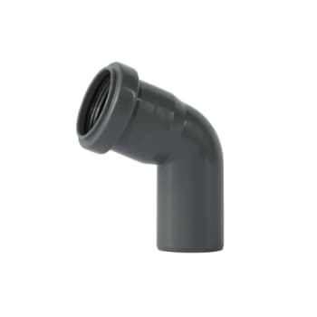 [186134640] 40 mm x 67° Bøjning afløb PP grå