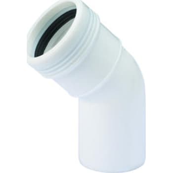 [186154350] Wavin Ø50mm x 45° Bøjning, PP hvid